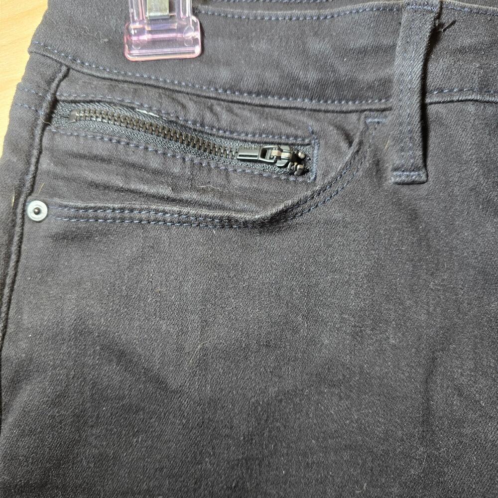 Womens Athleta Flex Kick Flare Jean Black Stretchy Denim Comfy Size 8 Petite - Picture 4 of 7